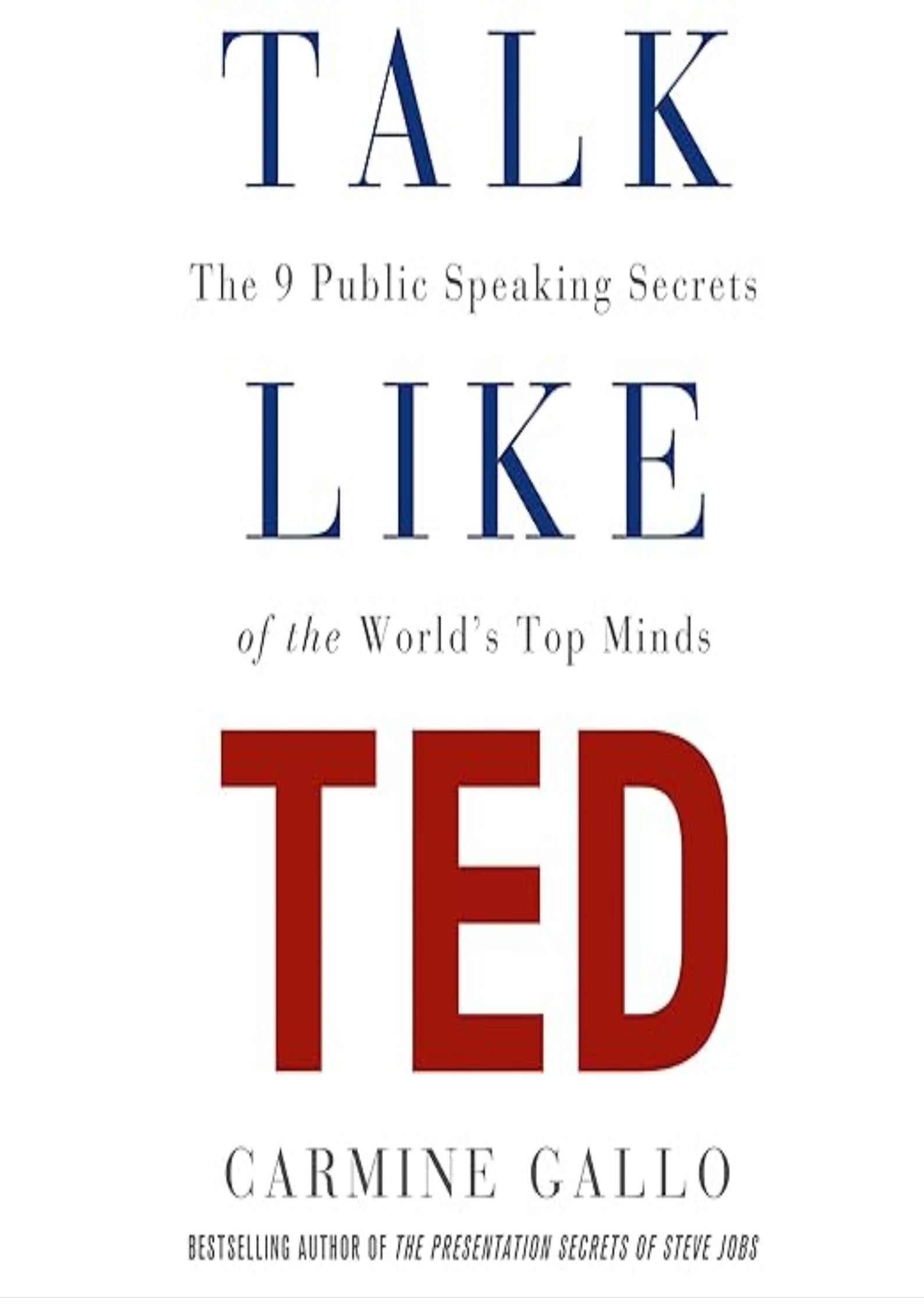 Talk Like TED: The 9 Public-Speaking Secrets of the World's Top Minds