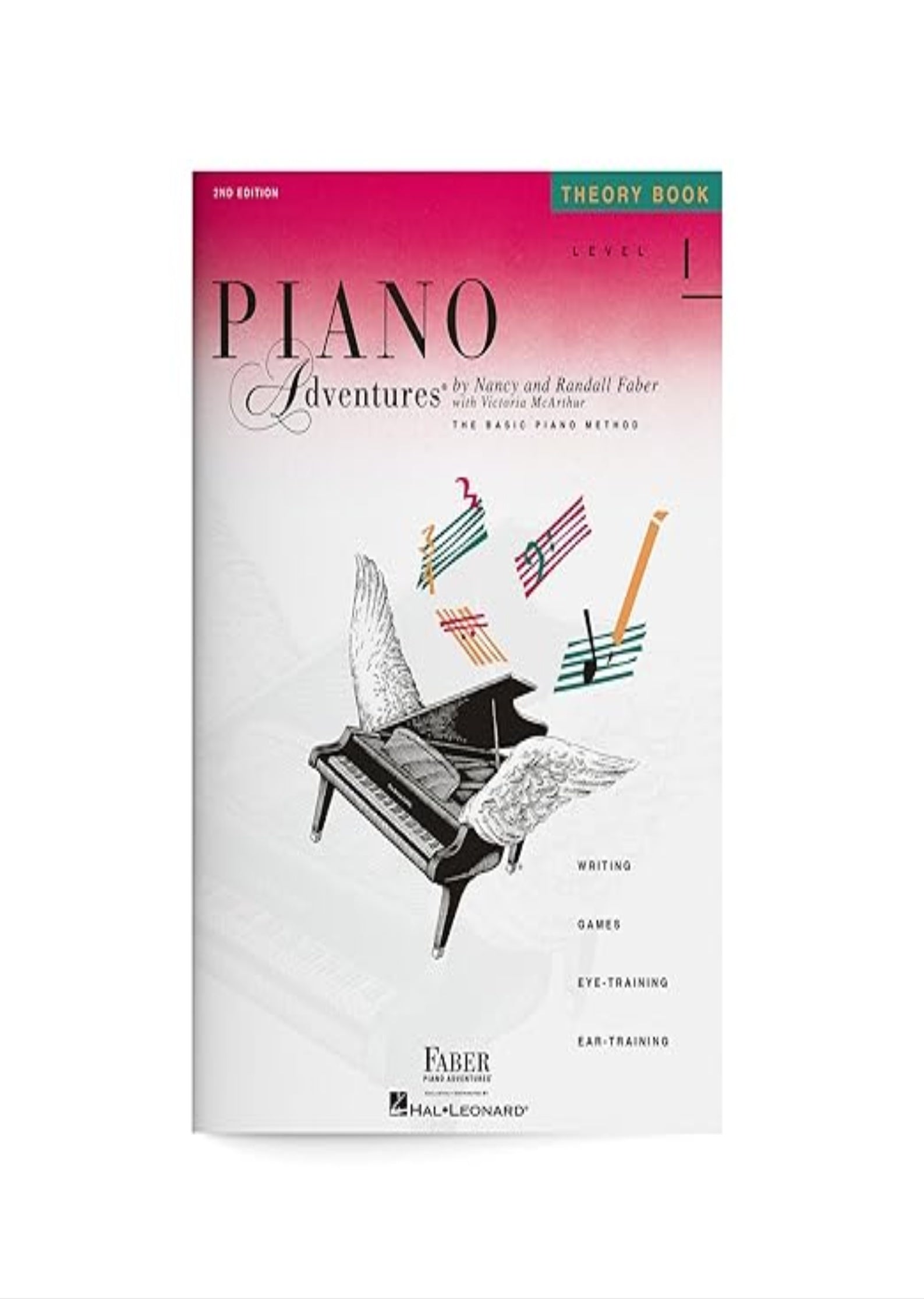 Piano Adventures: Theory Book - Level 1, 2nd Editon | Beginner Piano Theory Workbook | Music Note Reading and Ear Training for Early Learners | Faber Piano Book for Kids | Sheet Music Songbook