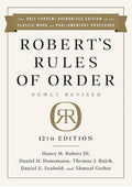 Robert's Rules of Order Newly Revised, 12th edition