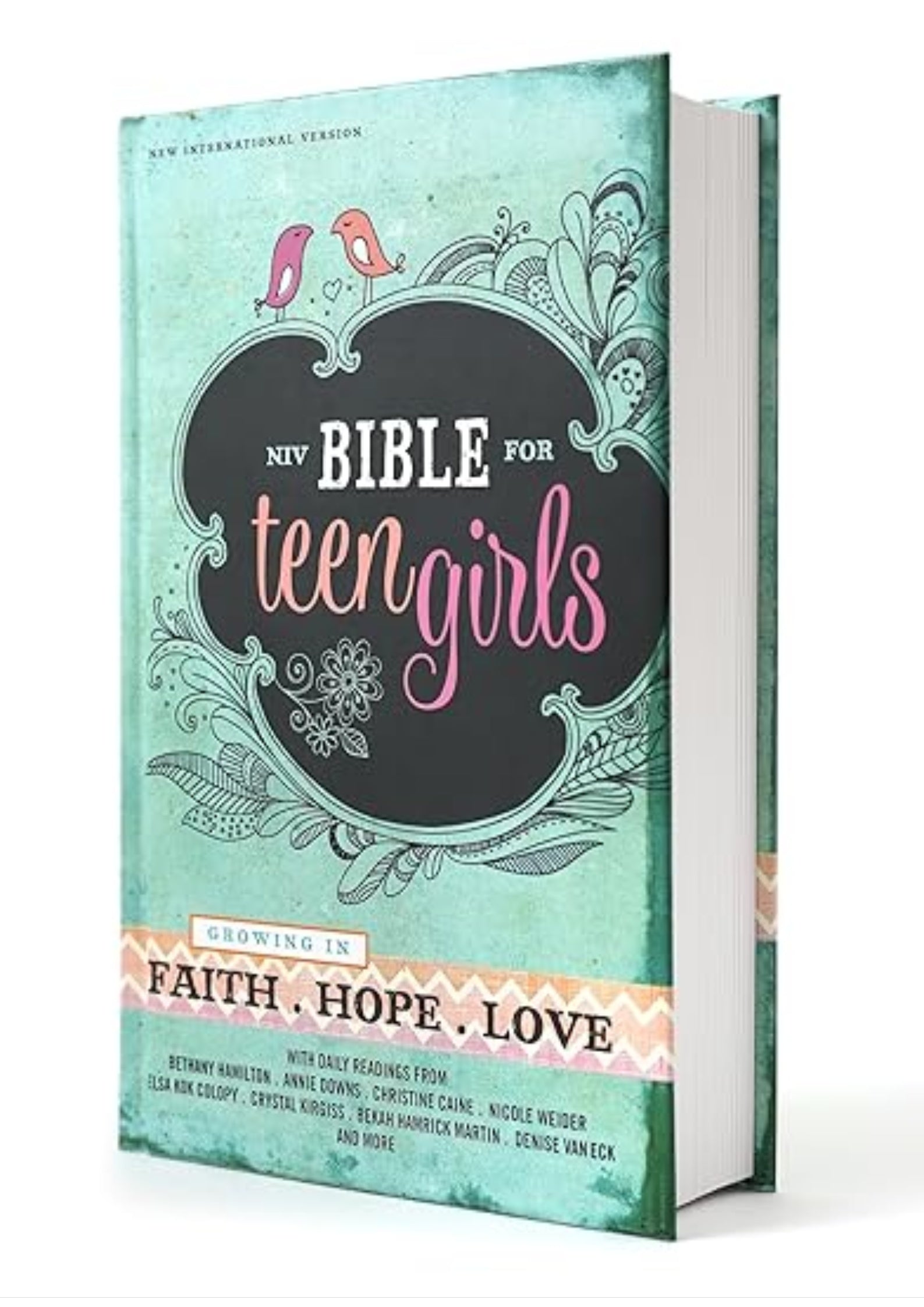 NIV, Bible for Teen Girls, Hardcover: Growing in Faith, Hope, and Love – The Perfect Christian Faith Gift for Your Teenage Girl, Age 13-18