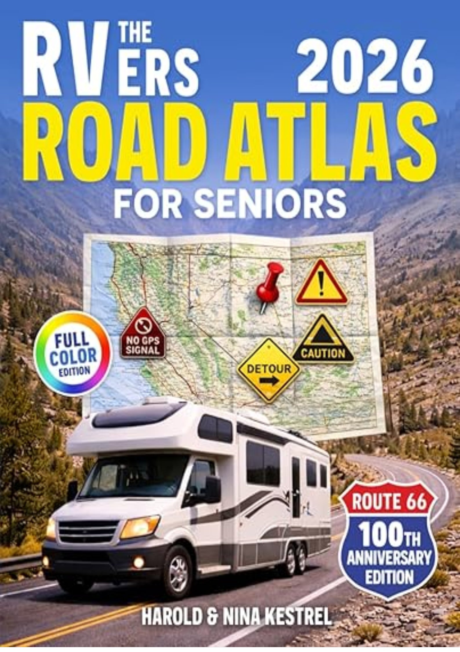The RVers Road Atlas for Seniors: Easy-to-Read & Large-Print Maps to Discover Scenic Routes, Follow Safer Roads, Find Campgrounds, Travel Stress-Free, and Navigate Confidently Without GPS