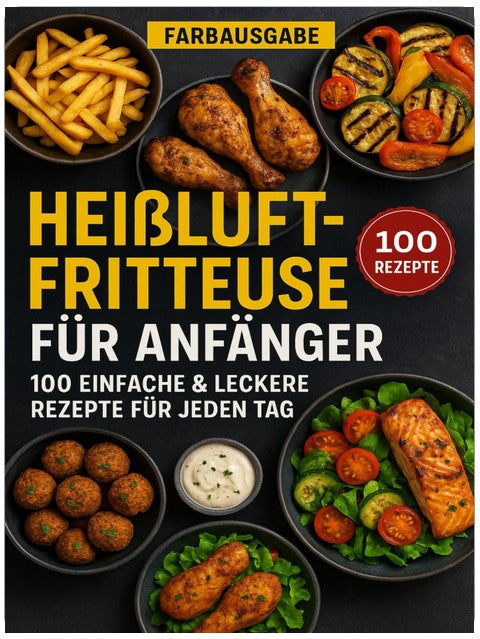 Heißluftfritteuse für Anfänger: 100 einfache & leckere Rezepte für jeden Tag