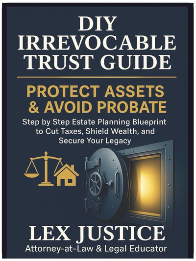 DIY IRREVOCABLE TRUST GUIDE, PROTECT ASSETS AND AVOID PROBATE: Step by Step Estate Planning Blueprint To Cut Taxes, Shield Wealth, and Secure your ... Preserve Dignity. Understand the System.)