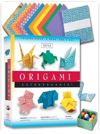 La folie de l'Origami ! Pliez du papier, un livre et une boîte : Le kit d'origami comprend un livre d'origami, 38 projets amusants et 162 feuilles de papier origami : Idéal pour les enfants et les adultes
