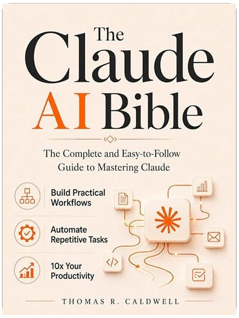 The Claude AI Bible: The Complete and Easy-to-Follow Guide to Mastering Claude – Build Practical Workflows, Automate Repetitive Tasks, and 10x Your Productivity
