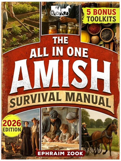 The All In One Amish Survival Manual: Break Free From Modern Society & Become 100% Self-Sufficient With DIY Projects, Homesteading, Canning, Off-Grid Living, Survival Skills & Herbal Home Remedies
