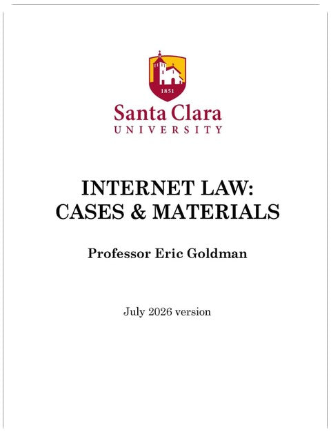 Internetrecht: Fälle & Materialien (Ausgabe 2026)