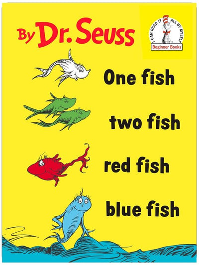 Un poisson, deux poissons, poisson rouge, poisson bleu