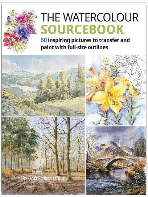 Le livre des aquarelles : 60 images inspirantes à transférer et à peindre avec des contours grandeur nature