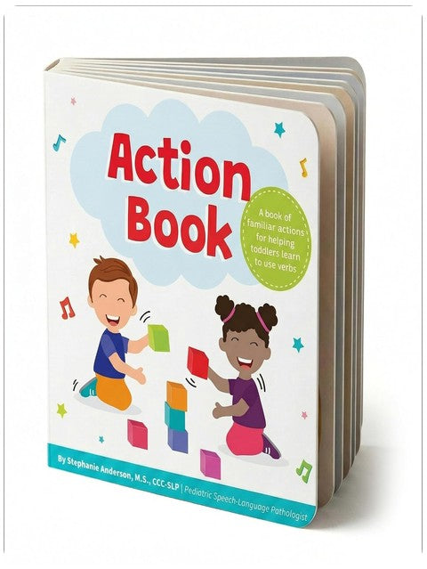 Livre d'action : Livre cartonné pour enfants pour apprendre les verbes Pour les tout-petages de 1 à 4 ans, écrit par une orthophoniste