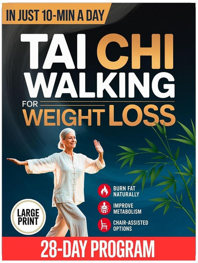 Tai Chi Walking for Weight Loss: A Senior-Friendly 28-Day Program with Chair-Assisted Steps, Joint-Safe Mobility, and Gentle Daily Walking to Improve Balance and Boost Vitality