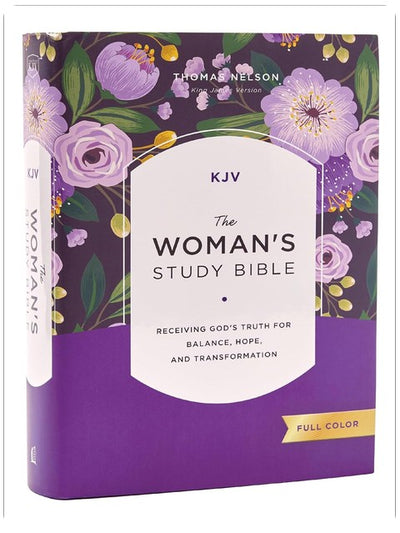 KJV, The Woman's Study Bible, Hardcover, Rote Schrift, Vollfarbausgabe, Comfort Print: Gottes Wahrheit empfangen für Ausgeglichenheit, Hoffnung und Transformation