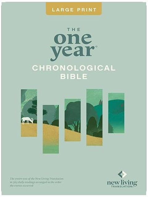 The One Year Chronological Bible NLT, Large Print Thinline Edition (Softcover) (New Living Translation)