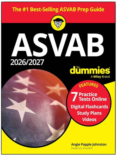 ASVAB pour les Nuls 2026/2027 : Livre + 7 tests pratiques, fiches de révision et vidéos en ligne