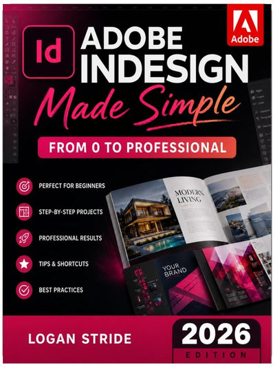 Adobe InDesign Made Simple: From 0 to Professional | A Step-by-Step Guide to Designing Books, Brochures, Magazines, and Digital Documents for Designers, Content Creators, and Freelancers