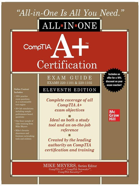 CompTIA A+ Zertifizierung – All-in-One Prüfungshandbuch, elfte Auflage (Prüfungen 220-1101 & 220-1102)