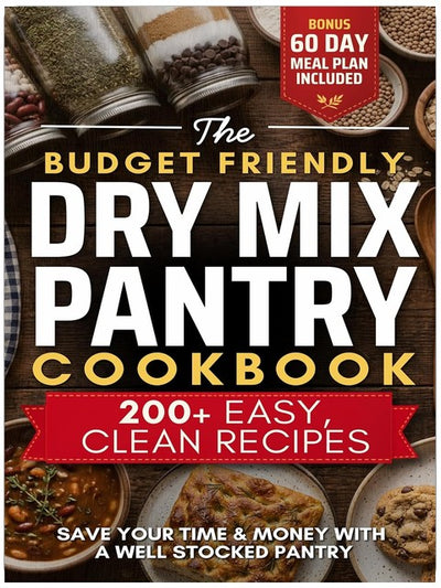 The Budget Friendly Dry Mix Pantry Cookbook: 200+ Clean, Easy Dry Mix Pantry Staples for Beginners | Homestead Recipes to Save Time and Money with Seasoning Blends, Baking Mixes, Soup Mixes & More