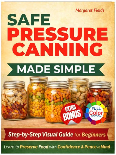 Mise en conserve sécuritaire sous pression simplifiée pour les débutants : Un guide visuel facile, étape par étape, avec des recettes adaptées aux débutants pour conserver les aliments en toute confiance et tranquillité d'esprit