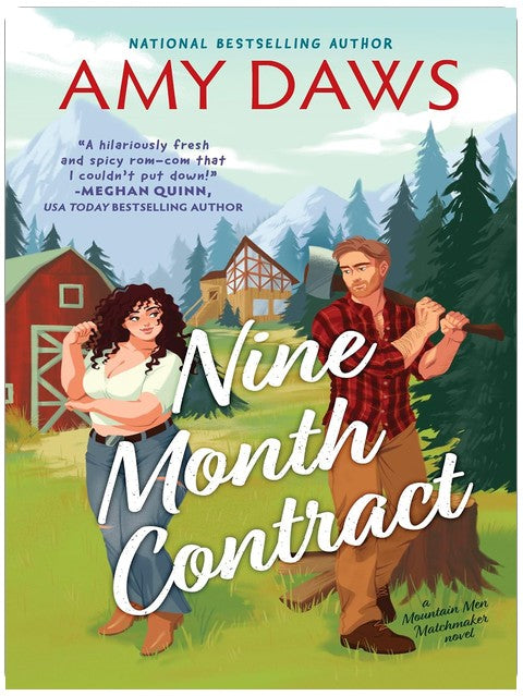Nine Month Contract: A Hilarious Small Town Rom-Com of a Grumpy Mountain Man and the Surrogate for his Child (Mountain Men Matchmaker Book 1)