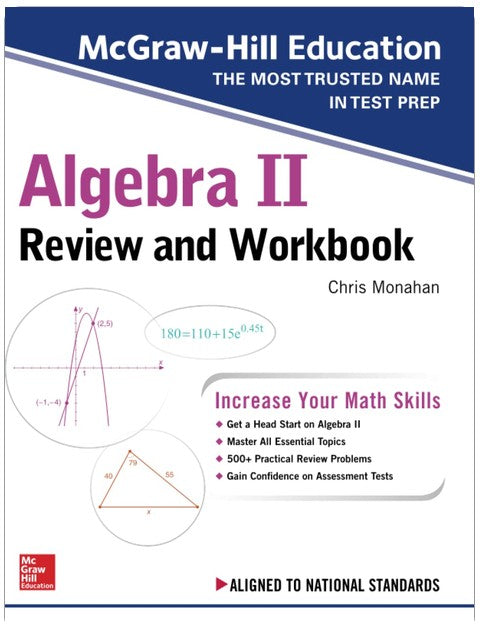 McGraw-Hill Education Algebra II – Prüfung und Arbeitsbuch