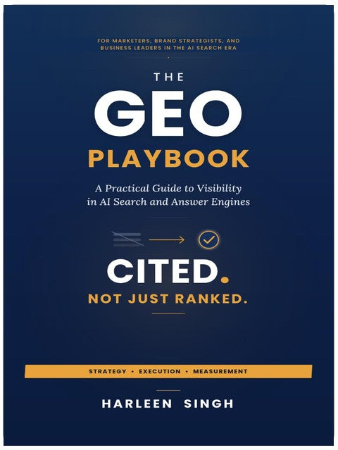 The GEO Playbook: A Practical Guide to Visibility in AI Search and Answer Engines