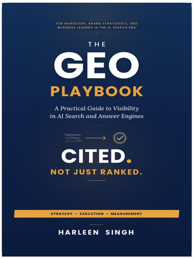 The GEO Playbook: A Practical Guide to Visibility in AI Search and Answer Engines