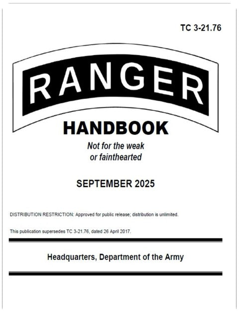 Ranger Handbook TC 3-21.76 September 2025 Small Pocket Size Edition (5 x 6"): September 2025 Pocket Edition