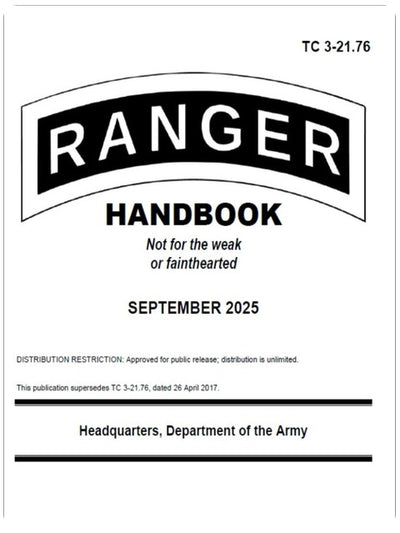 Ranger Handbook TC 3-21.76 September 2025 Small Pocket Size Edition (5 x 6"): September 2025 Pocket Edition