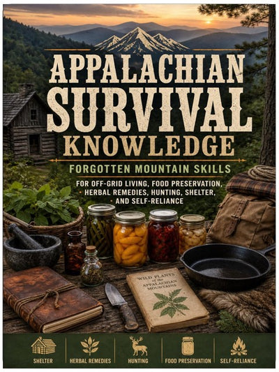 Appalachian Survival Knowledge: Forgotten Mountain Skills for Off-Grid Living, Food Preservation, Herbal Remedies, Hunting, Shelter, and Self-Reliance