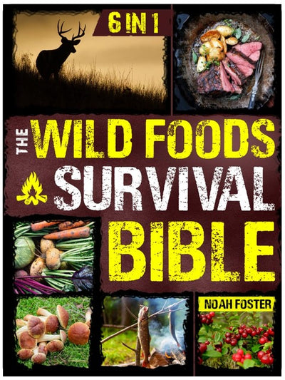 The Wild Foods Survival Bible: [6 in 1] Your Ultimate Wilderness Dining Guide | Harvesting, Hunting, and Cooking Wild Edibles, Plants and Game with 182 Foods and 100 Step-by-Step Recipes
