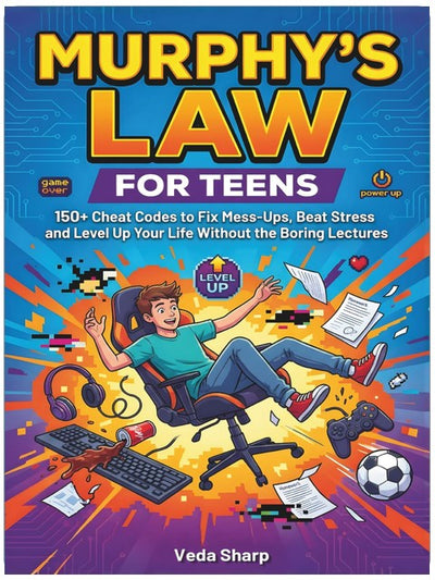 MURPHY’S LAW FOR TEENS: 150+ Cheat Codes to Fix Mess-Ups, Beat Stress and Level Up Your Life Without the Boring Lectures (Murphy’s Law Survival Series)