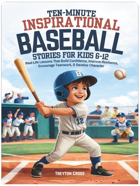 Ten-Minute Inspirational Baseball Stories for Kids 6-12: Real-Life Lessons That Build Confidence, Improve Resilience, Encourage Teamwork, & Develop Character