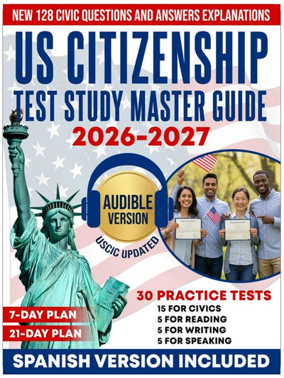 US CITIZENSHIP: TEST STUDY MASTER GUIDE