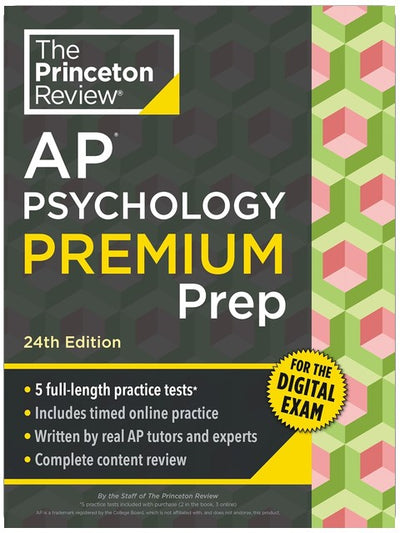 Princeton Review AP Psychology Premium Prep, 24th Edition: 5 Practice Tests + Digital Practice Online + Content Review (College Test Preparation)