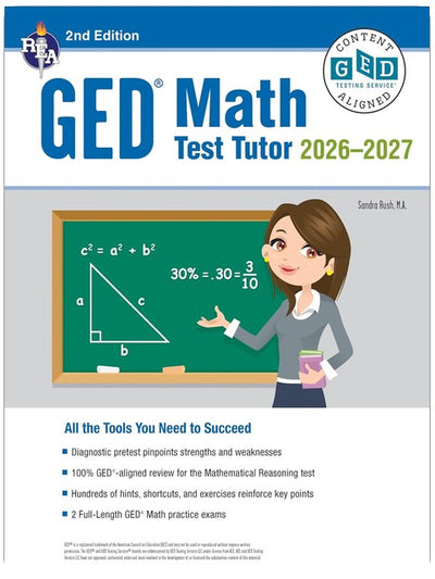 GED Math Test Tutor, For the 2026-2027 GED Test: Certified GED Aligned Prep (GED® Test Preparation)