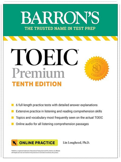TOEIC Premium: 6 Practice Tests + Online Audio, Tenth Edition (Barron's Test Prep)