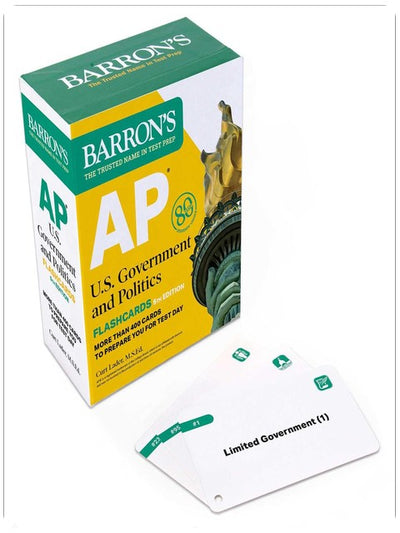 AP U.S. Government and Politics Flashcards, Fifth Edition: Up-to-Date Review (Barron's AP Prep)