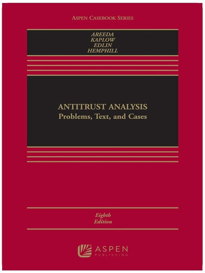 Analyse du droit de la concurrence : Problèmes, textes et affaires (Collection Aspen Casebook)