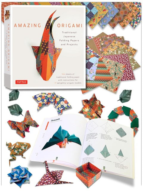 Amazing Origami Kit: Traditional Japanese Folding Papers and Projects [144 Origami Papers with Book, 17 Projects]