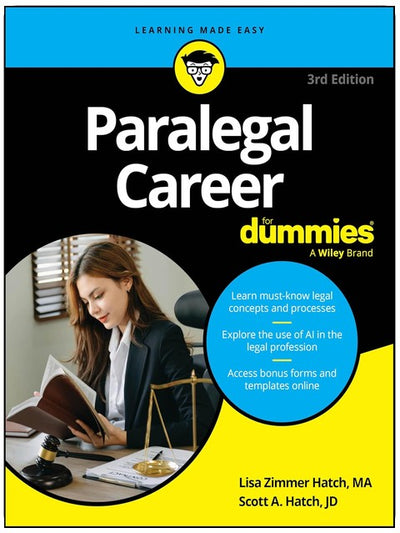 Paralegal Career For Dummies (For Dummies (Career/Education))