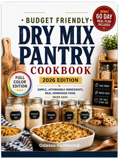 Dry Mix Pantry Cookbook : Quick and Delicious Homemade Baking Mixes, Meal Prep Staples, Gluten-Free Blends and Money-Saving Pantry Recipes for Busy Families. Includes a 60-Day Meal Plan