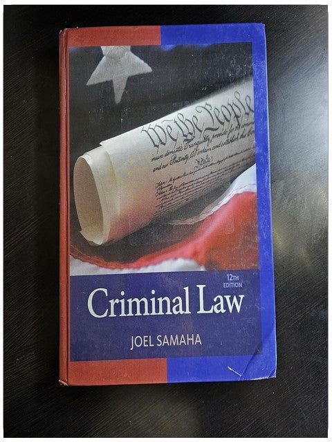 Criminal Law (Mindtap Course List)